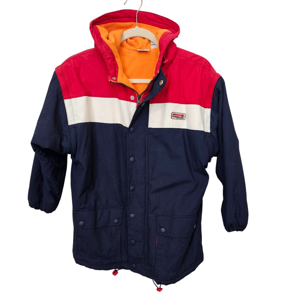 Vintage Kitestrings Childrens Warm Snow Jacket Removable Sleeves Size 12/14 Nwt